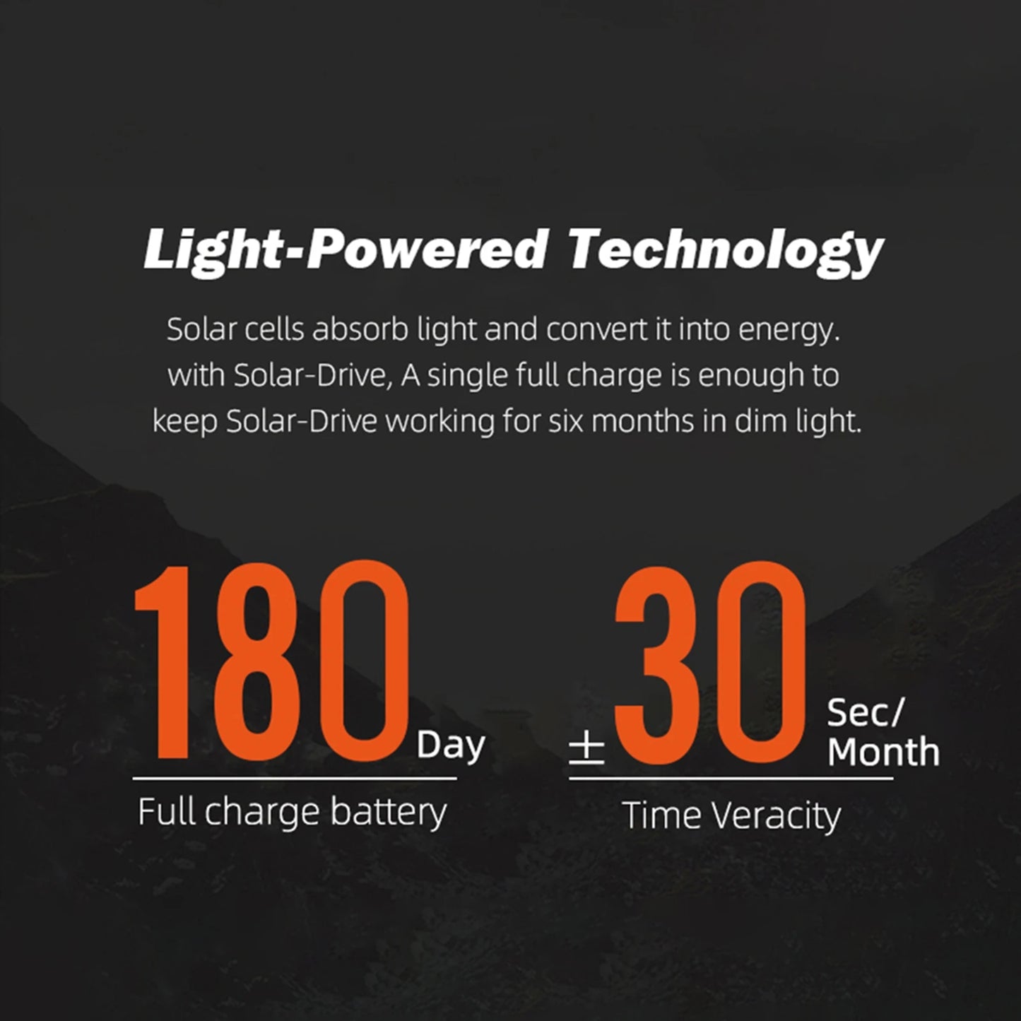 Men's Solar Powered Digital Watch 50M Waterproof Outdoor Sports Watch Luminous Watch