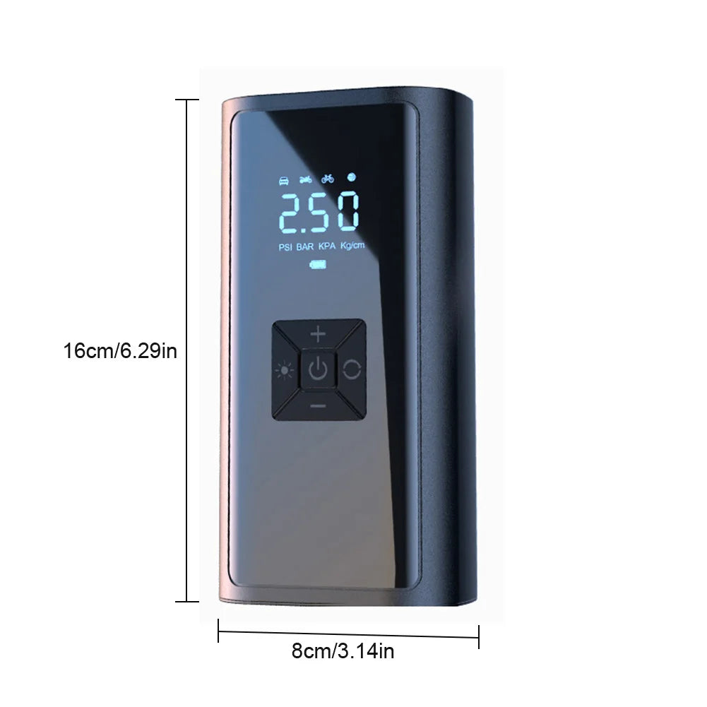 150PSI Car Wired Air Pump Electric Tire Inflation Compressor With LCD Digital Display Light For Auto Bicycles Ball Bicycle Pump