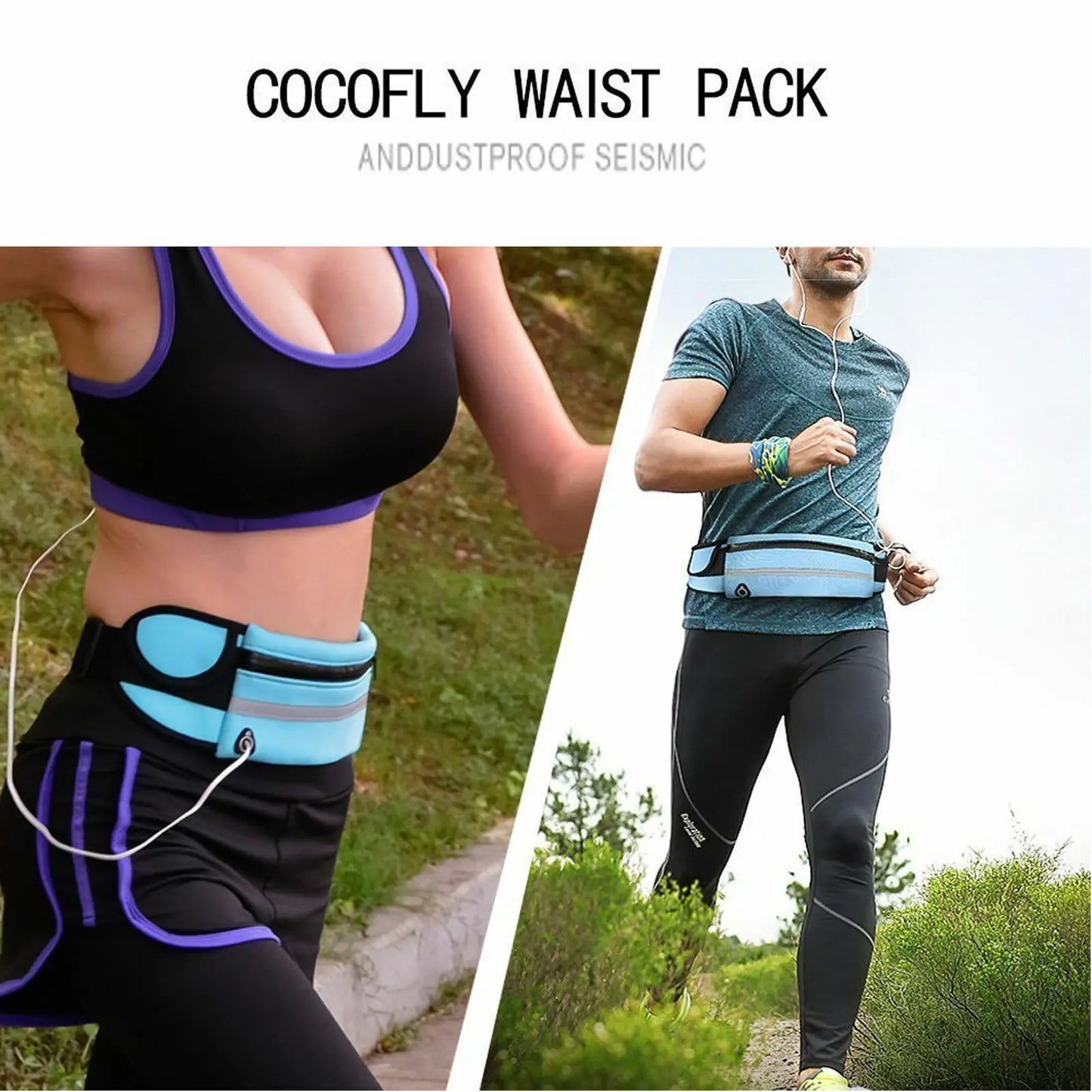 Running Belt Unisex Sport Jogging Phone Keys Mobile Money Bum Bag Waist Travel