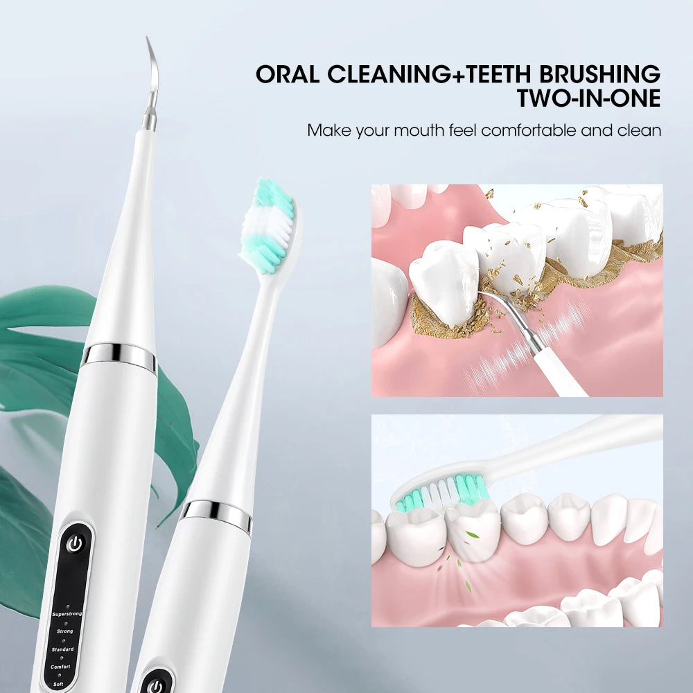 Electric Teeth Whitening Dental Calculus Scaler Plaque Coffee Stain Tartar Removal High Frequency Sonic Toothbrush Teeth Cleaner