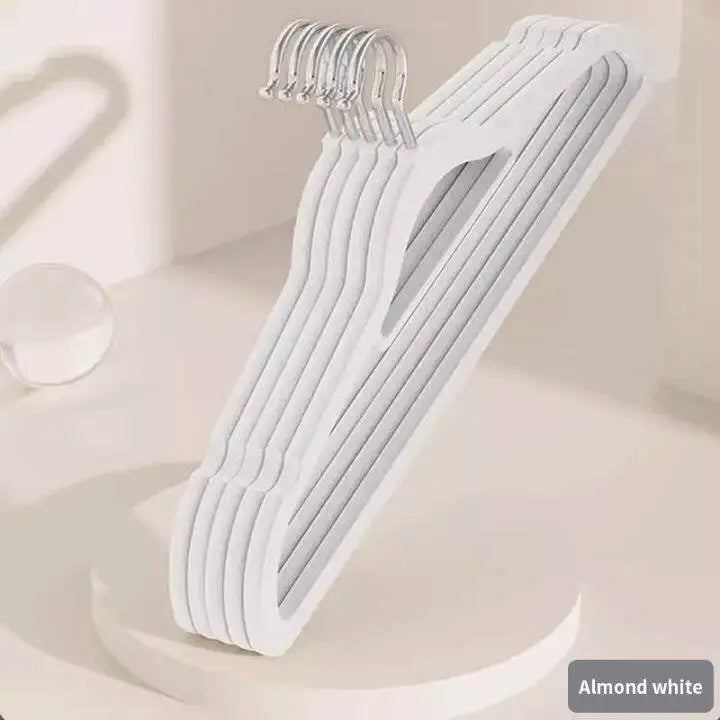 10Pcs Flocked Hanger Home Non-slip Velvet Hangers Elegant Coat Clothes Hanger Strong Durable Racks Hanger