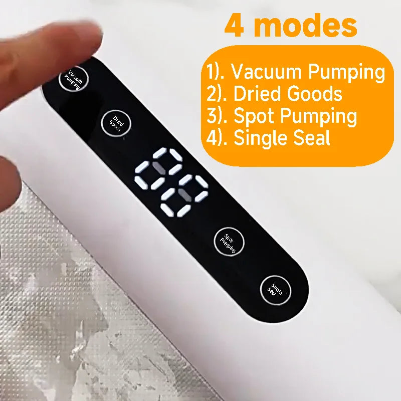 Professional Vacuum Kitchen Sealing Machine Sealer for Food Vacuumor for Products Cuisine Packaging Plastic Bag Sealant