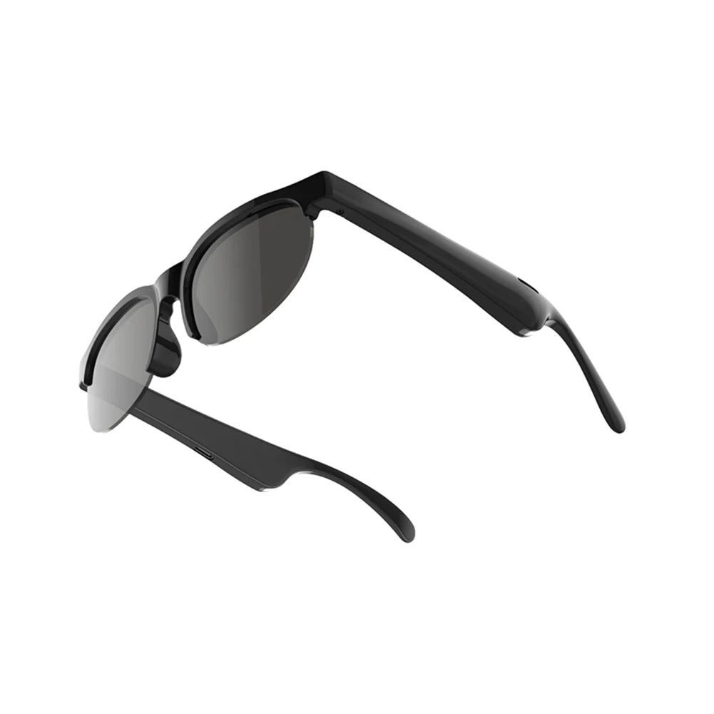 AI Intelligent Translation Glasses Built-in Microphone Speakers Earphone Glasses Music Sunglasses Wireless Headset for Men Women