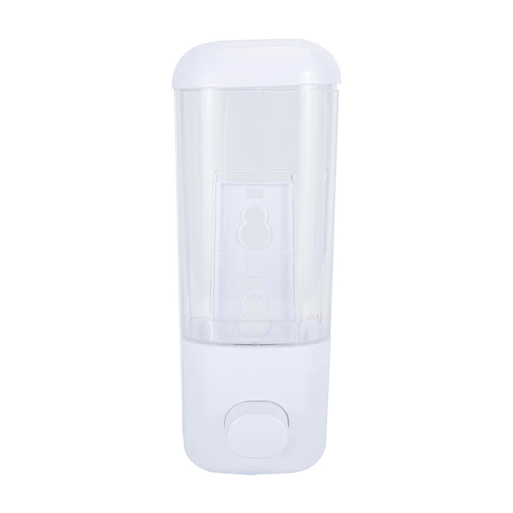 500ML Wall Mounted Soap Dispenser Bathroom Sanitizer Shampoo Shower Gel Container Bottle Storage 8.3x8x22cm