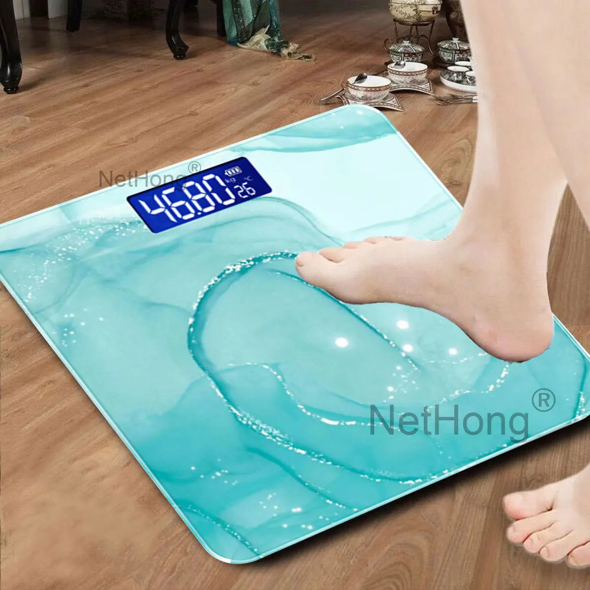 Smart Weighing Scale High Precision Digital Bathroom Balance for Body Weight UK