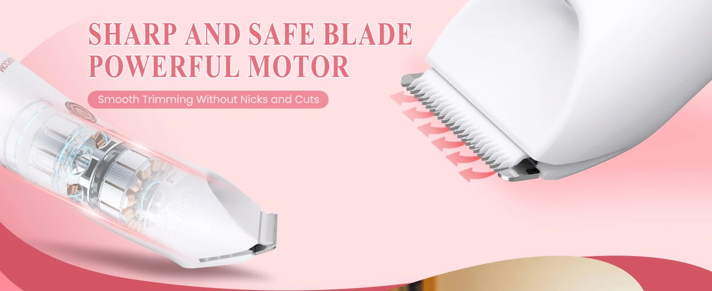 MAXGROOM Women's Body Hair Trimmer Electric Razors for Lady Face Armpit Leg Bikini Body Epilator Portable Painless Hair Remover
