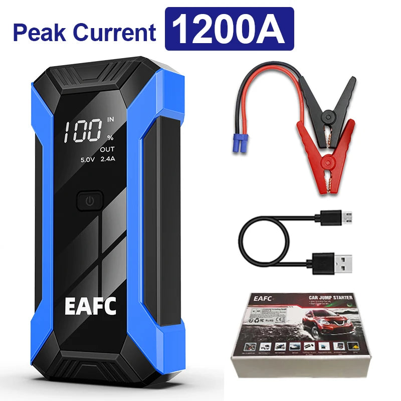 2000A Portable MultiFunction Emergency Booster Car Emergency Mobile Power Battery Charger 12V Car Jump Starter with LED Light