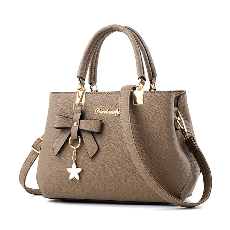 New Elegant Shoulder Bag Fashion Flowers Hand Bags for Women Luxury Designer Female Bags Plum Bowknot Sweet Crossbody Bag