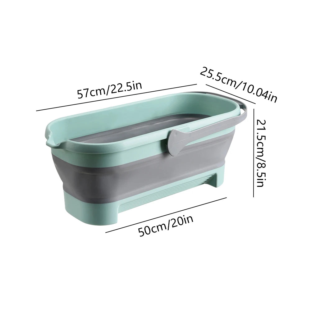 Collapsible Bucket Portable Folding Bucket Car Wash Basin Silicone Washing Bucket Camping Home Foldable Cleaning Mop Bucket