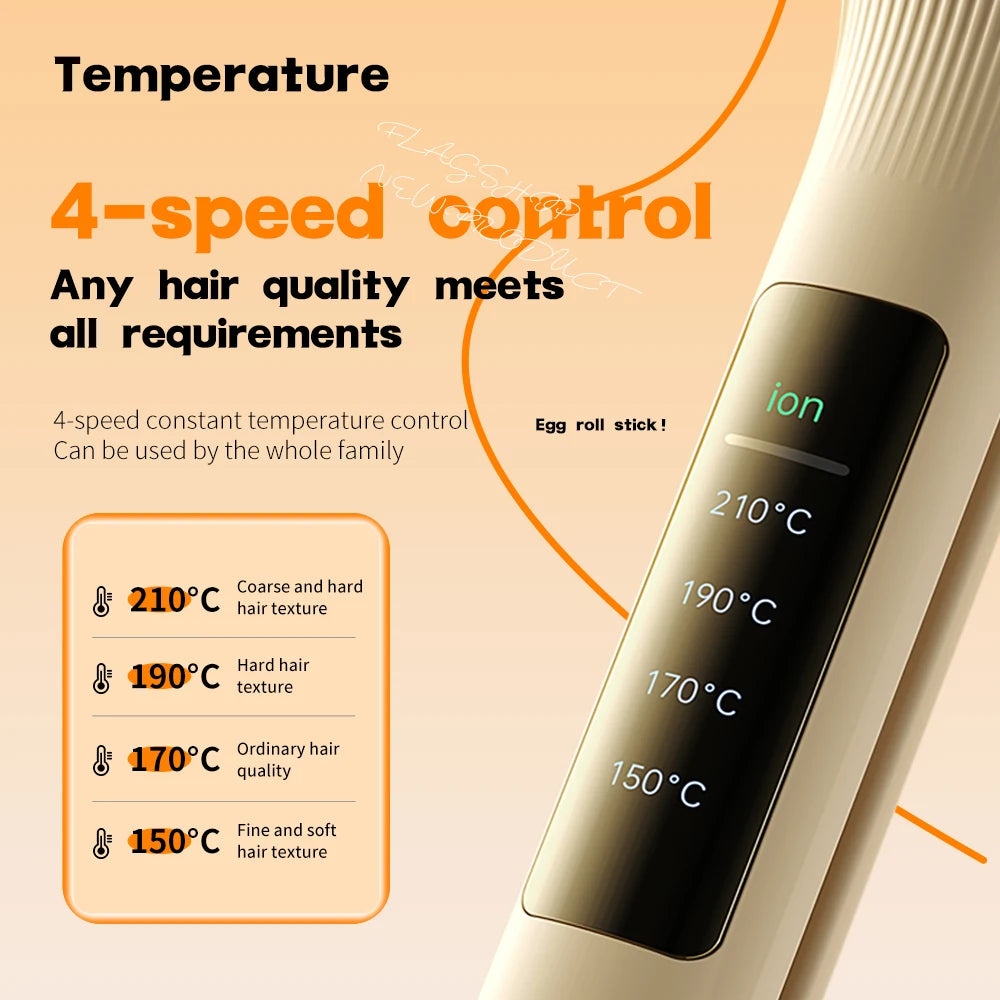Hair Wavy Curling Iron 32mm Big Wave Deep Wavy Splint Egg Rolls Hair Curler Crimping Iron Styler Wand for All Hair Styling Tools