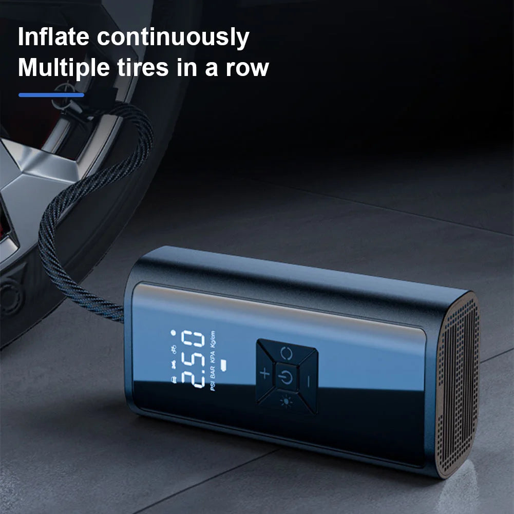 150PSI Car Wired Air Pump Electric Tire Inflation Compressor With LCD Digital Display Light For Auto Bicycles Ball Bicycle Pump