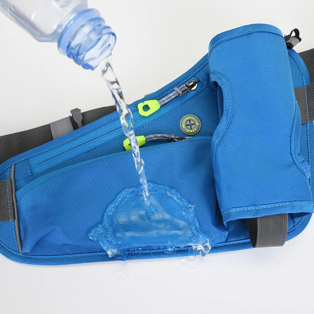 Running Waist Bags Water Bottle Holder Hydration Belt Bag Cell Phone Jogging Cycling Bag For Men Women Sports Fanny Pack Gym Run