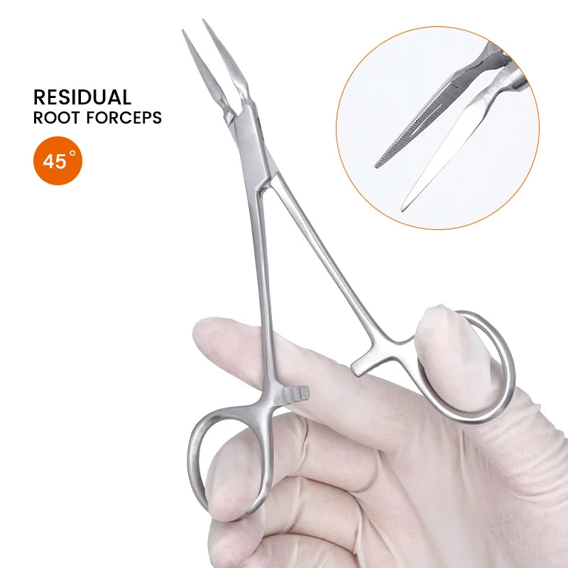Dental Residual Root Tweezers Forceps Tooth Extractor Plier Fragment Minimally Invasive Cutter Dentistry Surgical Instrument