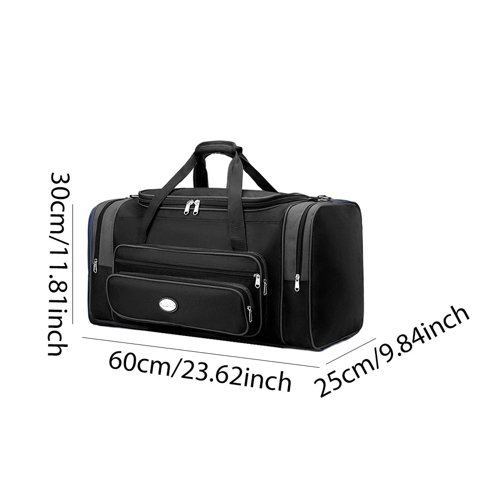 Travel Duffle Bag for Men Women with Shoe Compartment Weekender Bag Adjustable Strap Gym Bag Tote Bag for Sports Bussiness Trip