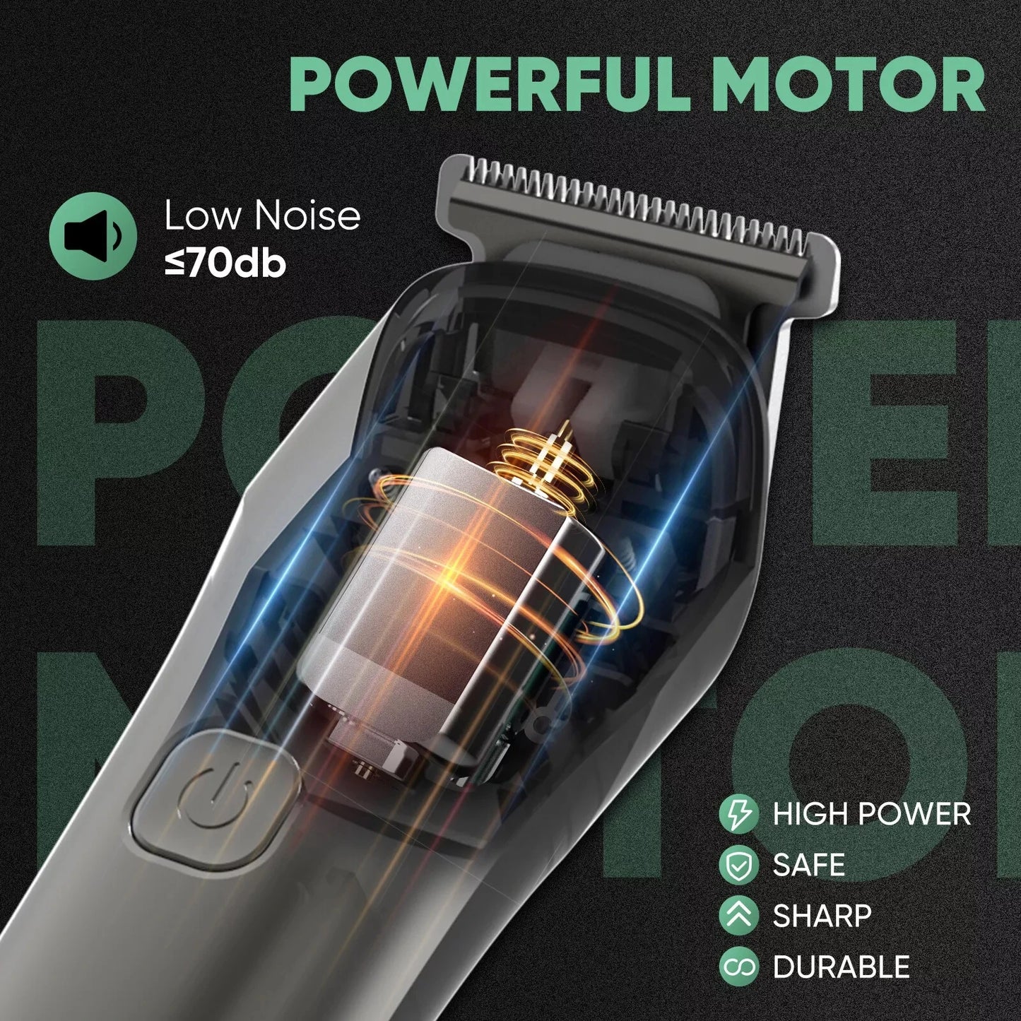Sejoy Hair Cut Machine For Men Professional Hair Clippers Electric Shaver Beard Trimmers Machine Cordless