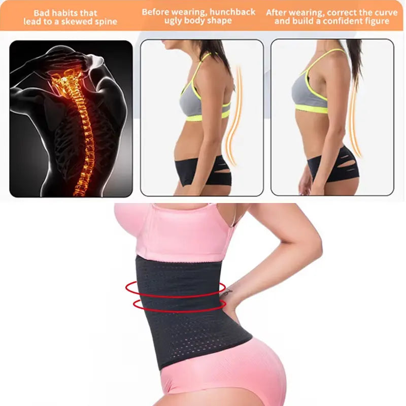 Tummy Control Body Shaper Corrective Modeling Strap Fitness Sports Safety Trainer Girdle Waist Support Belt for Women Postpartum