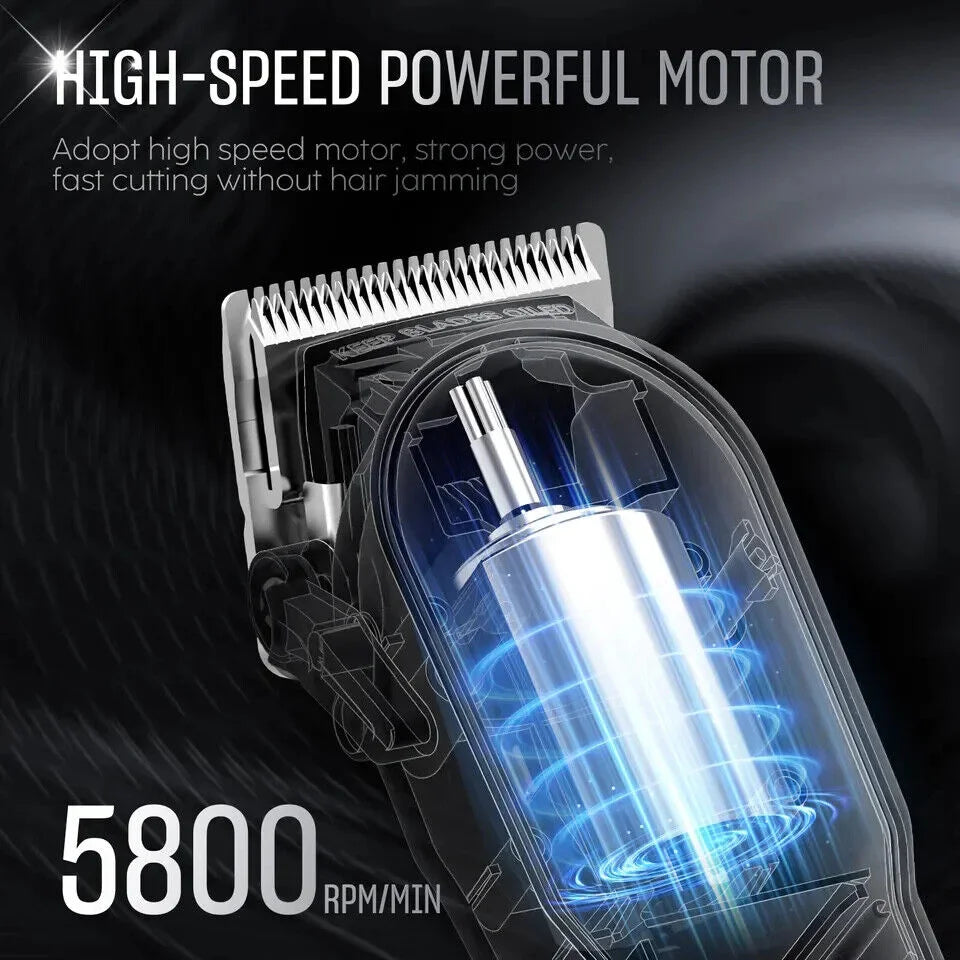 Sejoy Men's Hair Trimmer Multifunction Hair clippers for Body Head Hair Electric Beard Trimmer Shaver Rechargeable Grooming Kit