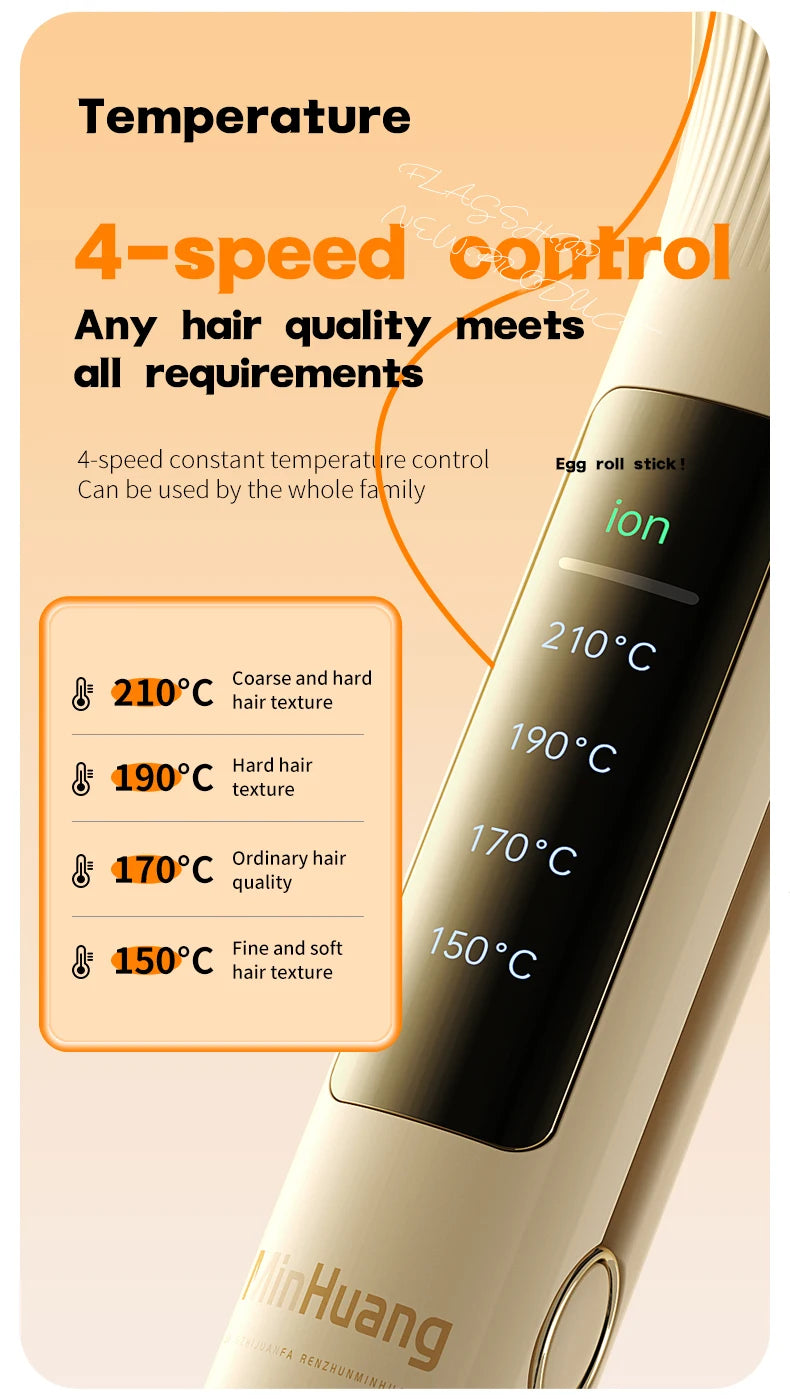 Hair Wavy Curling Iron 32mm Big Wave Deep Wavy Splint Egg Rolls Hair Curler Crimping Iron Styler Wand for All Hair Styling Tools