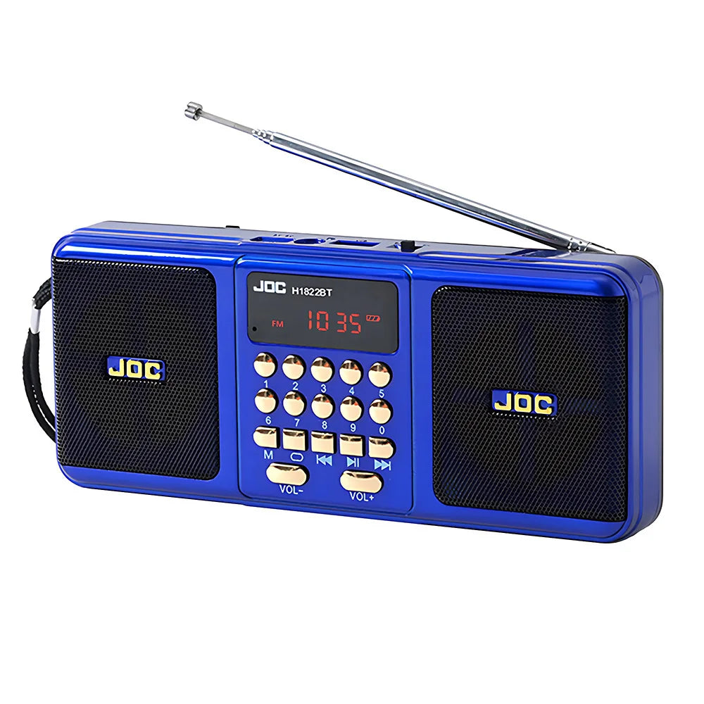 Portable FM Radio Rechargeable Battery Wireless Speaker Support TF USB MP3 Player Bluetooth-compatible Speaker With FM Receiver