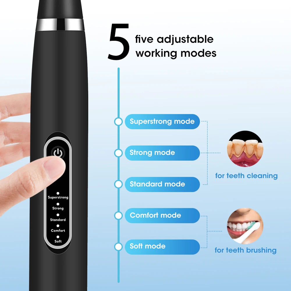 Electric Teeth Whitening Dental Calculus Scaler Plaque Coffee Stain Tartar Removal High Frequency Sonic Toothbrush Teeth Cleaner
