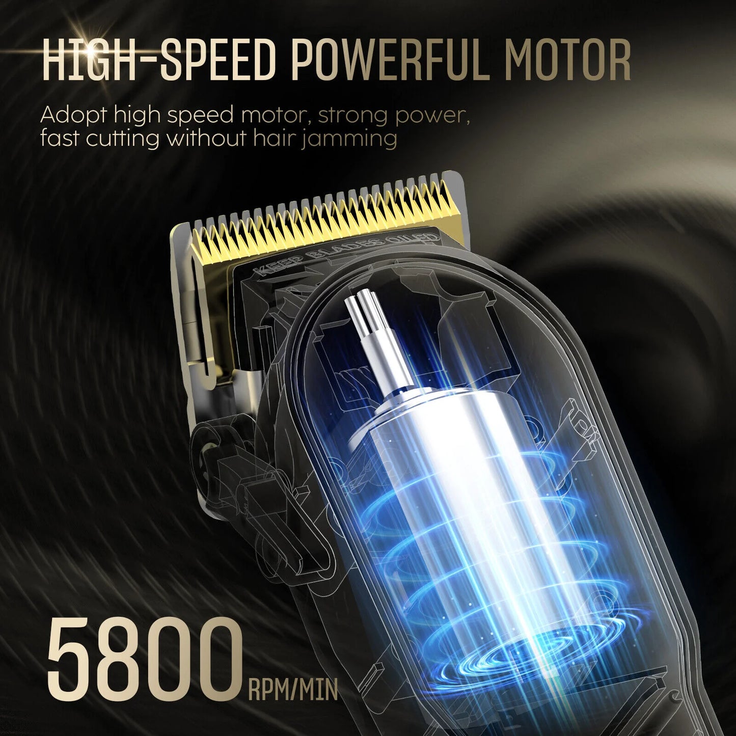 Sejoy Men's Hair Trimmer Multifunction Hair clippers for Body Head Hair Electric Beard Trimmer Shaver Rechargeable Grooming Kit