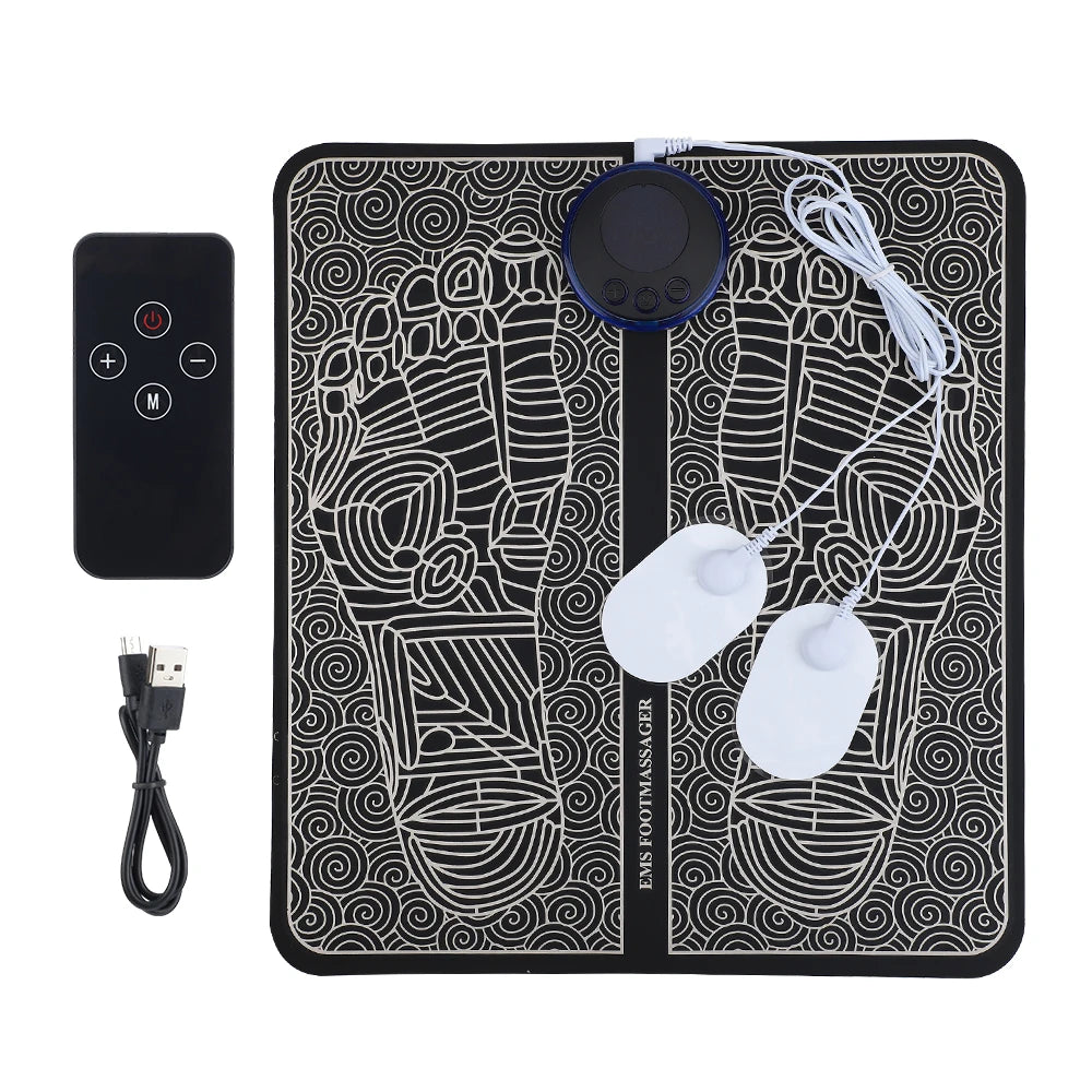 Smart Foot Massager Pad Muscle Relax Feet Acupoints Massage Electric Muscle Stimulation Improve Blood Circulation Health Care