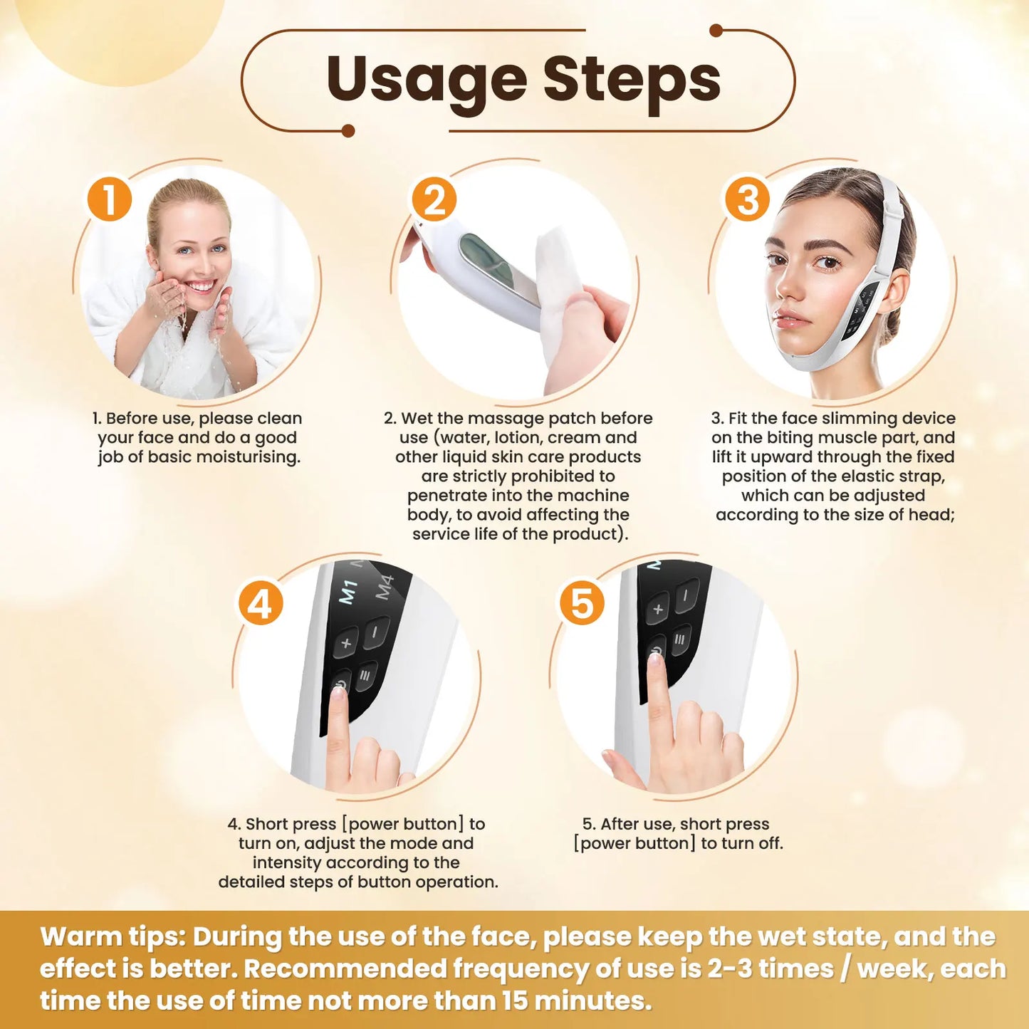 EMS Face Lifting Massager Anti Wrinkle Facial Massager V-Face Lift Device Face Slimming Remover Double Chin LED Photon Therapy