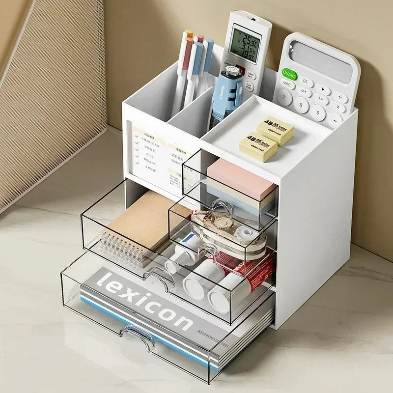 Drawer Storage Box Desk Ganizer Transparent Large Capacity Stationery H Ganizer Multi Function Desktop Storage Household