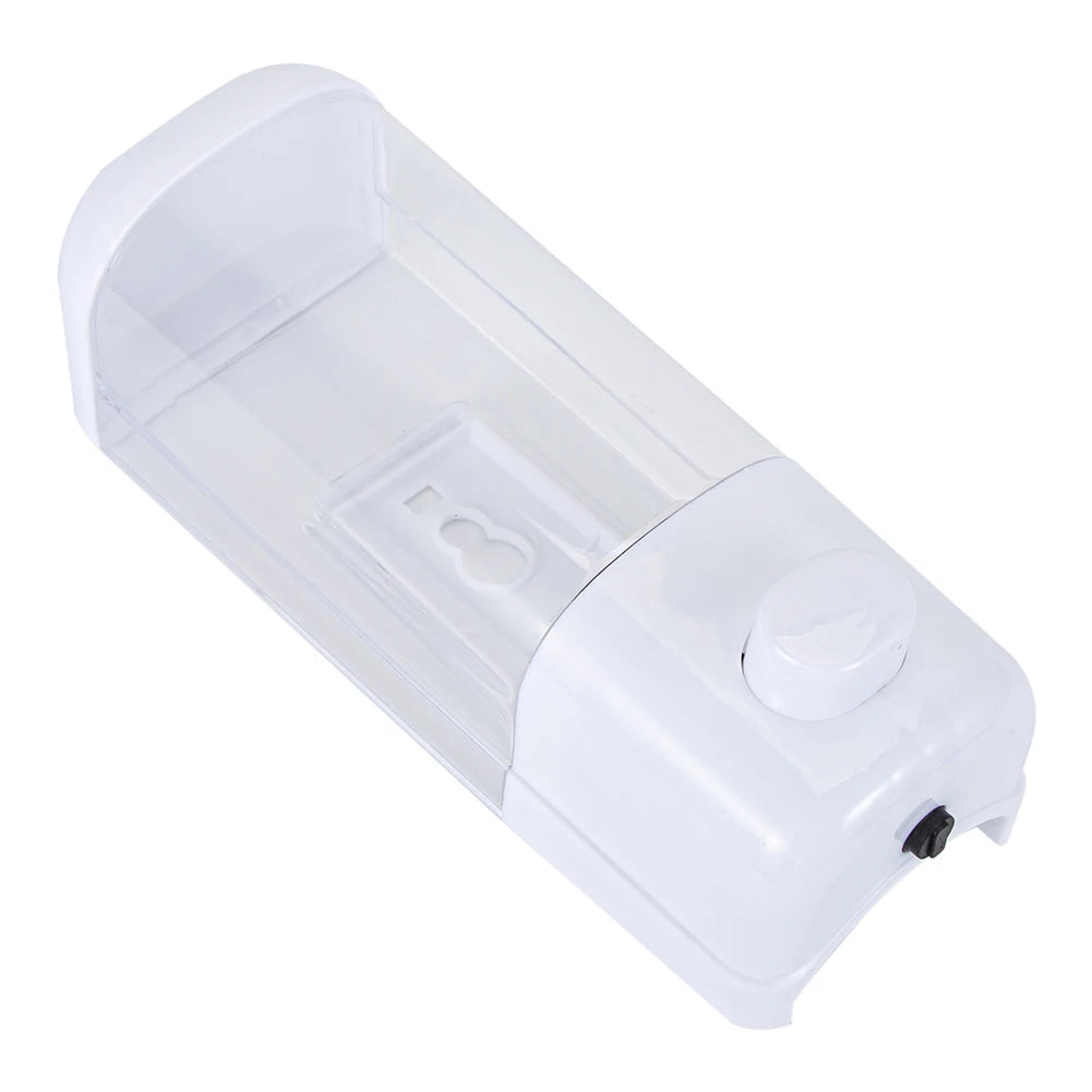 500ML Wall Mounted Soap Dispenser Bathroom Sanitizer Shampoo Shower Gel Container Bottle Storage 8.3x8x22cm