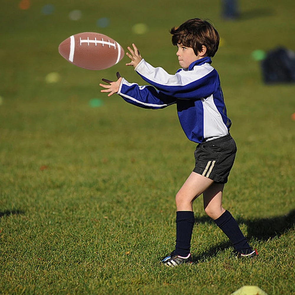 American Football Teenagers Rugby Ball Child Toys Inflatable Small Rugby Ball Anti Slip Children Game Ball for Children Teaching