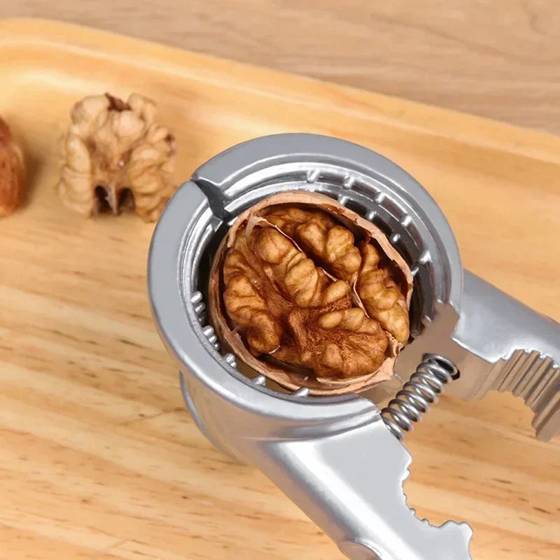 Alloy Walnut Clip Silver Metal Nut Cracker Opener Pecan Chestnut Clips Plier Nut Shelling Tools Home Kitchen Gadgets Accessories