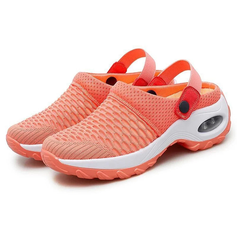 Mesh Orthopedic Clogs Arch Support Walking Shoes Breathable Outdoor Slippers for Women