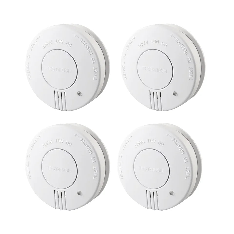 Smoke Detector 9V Replaceable Battery Smoke And Fire Alarm Smoke Sensor Low Battery Beep For Kitchen Bedroom Office CE EN14604
