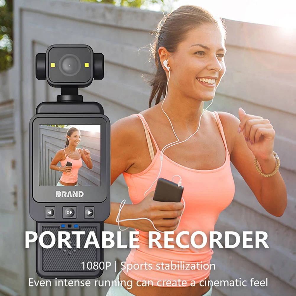 1080P WiFi Sports Wearable Camera Travel Bicycle Driver Recorder Mini Sports Cam for Motorcycle and Vlogging