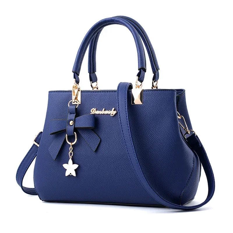 New Elegant Shoulder Bag Fashion Flowers Hand Bags for Women Luxury Designer Female Bags Plum Bowknot Sweet Crossbody Bag