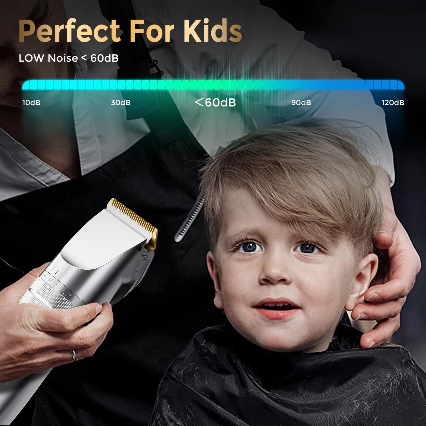 Sejoy Professional Hair Clippers for Men Rechargeable Beard Trimmer Cordless Barber Clippers for Hair Cutting Grooming