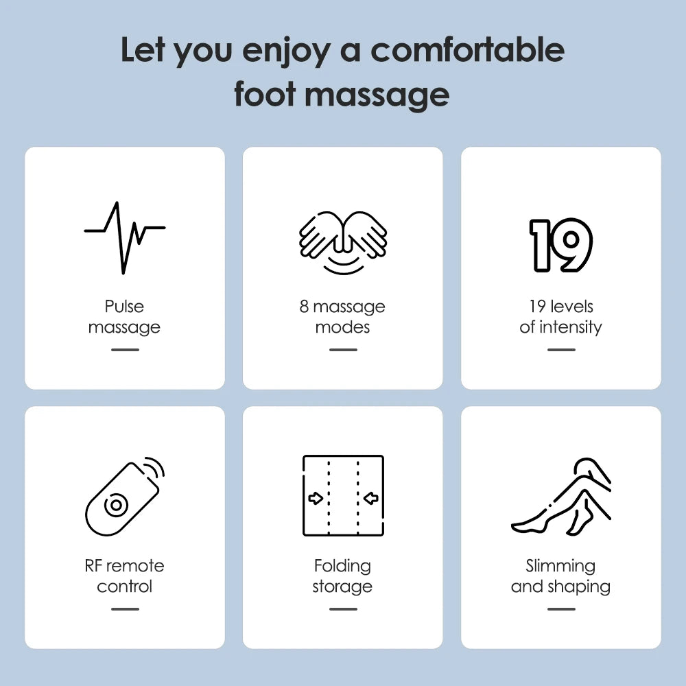 Rechargeable Electric Foot Massager Pad Electrostimulator Massage Mat EMS Muscle Massager Relax Feet Massage Fitness Masajeador