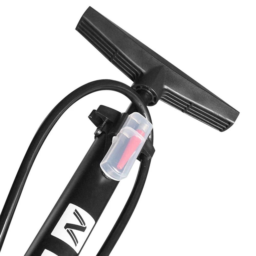 160PSI Bike Air Pump with Gauge Presta & Schrader Valves Bicycle Floor Pump Tire Tube Inflator with Multifunction Ball Needle Bi