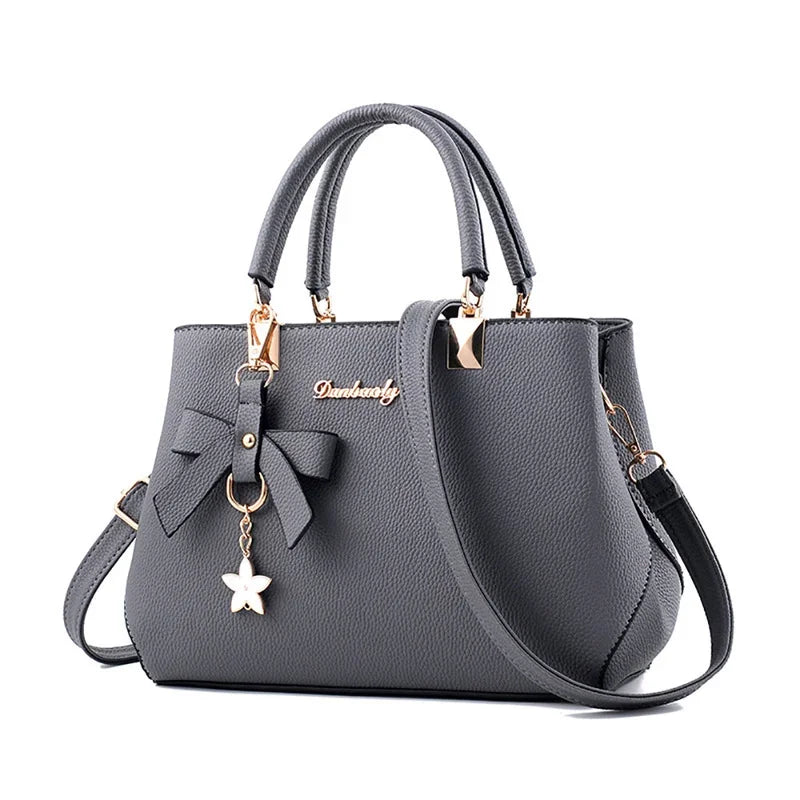 New Elegant Shoulder Bag Fashion Flowers Hand Bags for Women Luxury Designer Female Bags Plum Bowknot Sweet Crossbody Bag