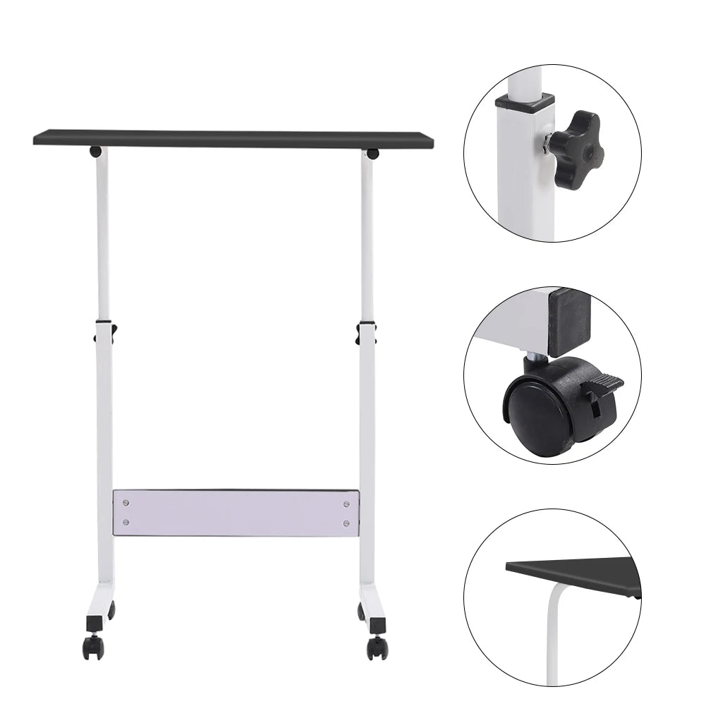 【Breeins】Height Adjustable Computer Standing Desk with Wheels