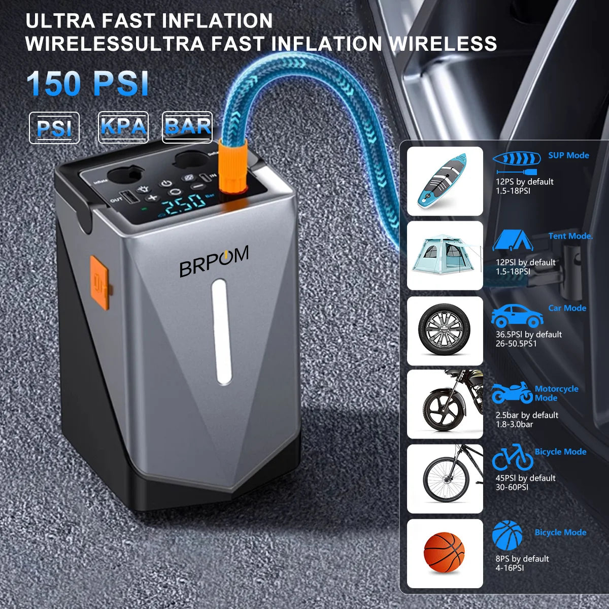 Car Jump Starter 6000A Peak 26800mAh 12V Auto Booster Battery Charger Jumper Box with Fast Charging With LED Screen
