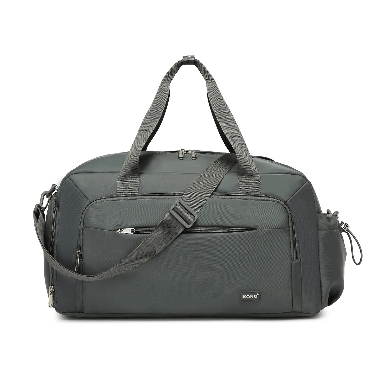 Kono Sports Duffle Bag with Shoes Compartment and Shoulder Strap Waterproof Gym Bag for Men and Women