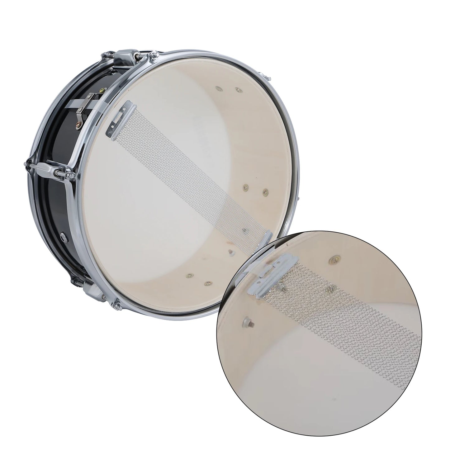 12 Inch Snare Drum Portable Snare Drum Set with Drumsticks Shoulder Strap Percussion Instrument Suitable for Students Beginners