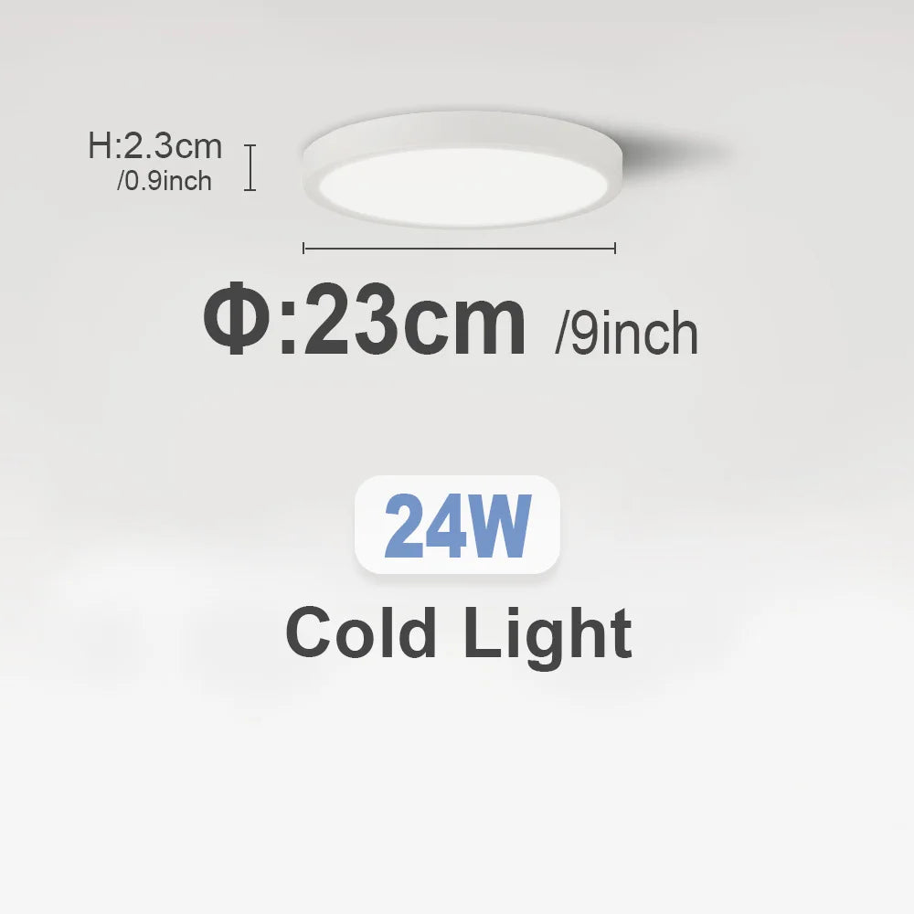 LED Ceiling Lights 220V Ultra-thin Ceiling Lamps Modern Chandelier Panel Lighting Fixture Waterproof Dustproof Three Proof Light