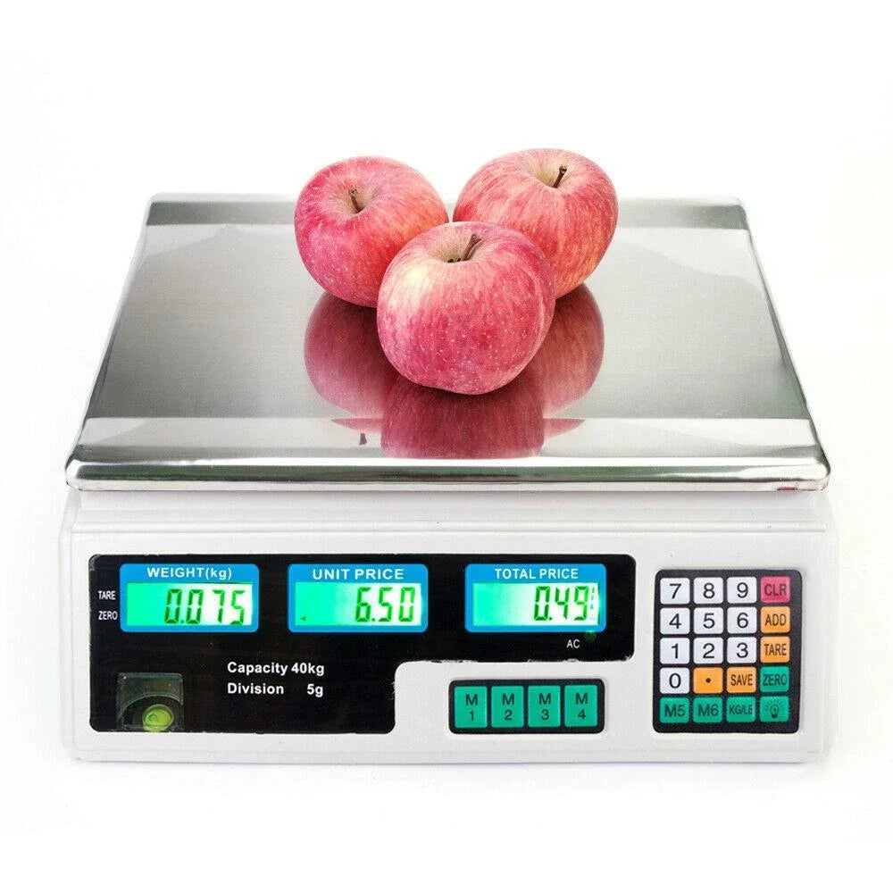 40kg Precision Digital Scale Electronic Balance Weight Scale Weight Accuracy Weight Balance Scales for Food Meat Weighting Shop