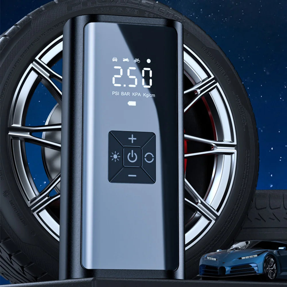 150PSI Car Wired Air Pump Electric Tire Inflation Compressor With LCD Digital Display Light For Auto Bicycles Ball Bicycle Pump