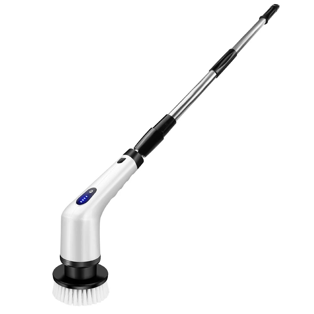 Cordless Electric Spin Scrubber,10-in-1 Multifunctional Spin Scrubber Kitchen Bathroom Cleaning Brush Rotary Cleaner