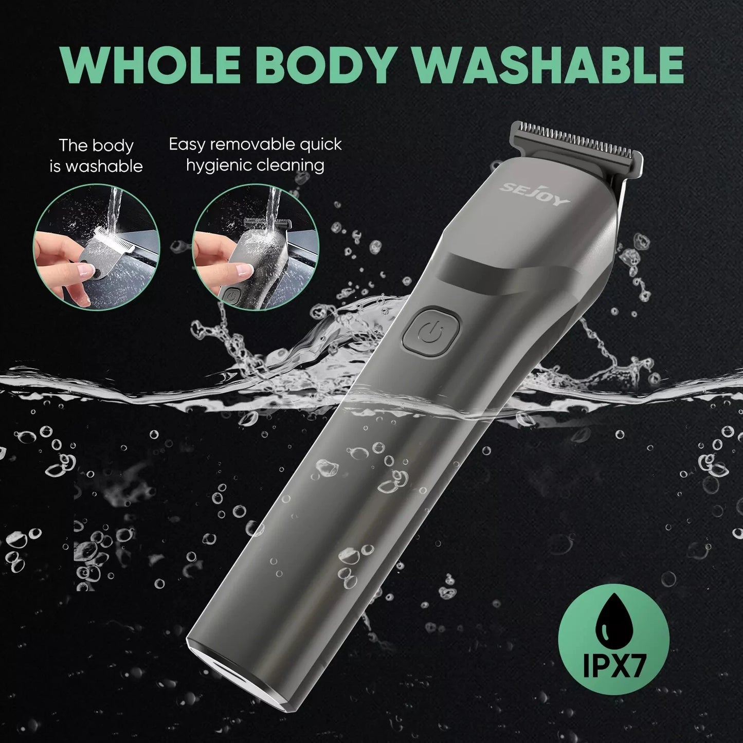 Sejoy Hair Cut Machine For Men Professional Hair Clippers Electric Shaver Beard Trimmers Machine Cordless