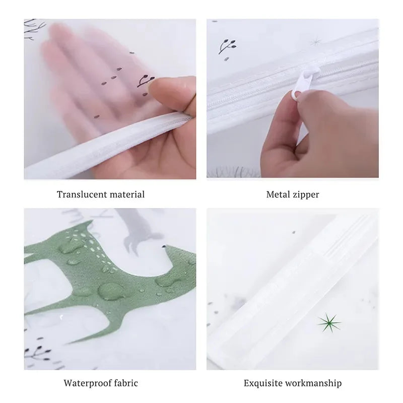 Clothes Hanging Transparent Dust Proof Cover Waterproof Hang Dust Cover with Zipper Clothes Storage Bag Clothes Organizers