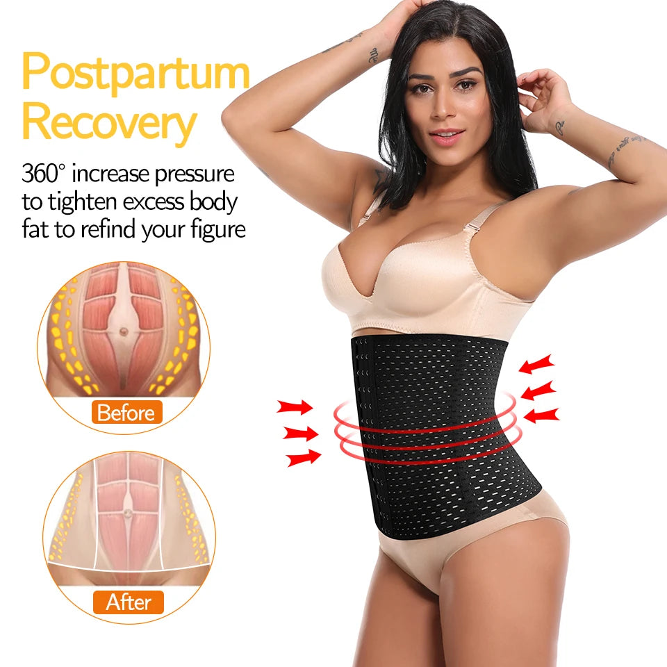 Tummy Control Body Shaper Corrective Modeling Strap Fitness Sports Safety Trainer Girdle Waist Support Belt for Women Postpartum